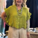 Linen-button-front-ruffle-avacado