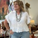 Linen-button-front-ruffle-white